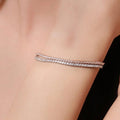 Dual Tone Tiny Square Beads Bracelet - KORE JEWELS 