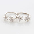 Elegant Flower Cut Toe Ring - KORE JEWELS 