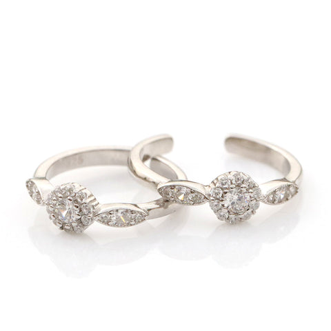Enchanting Flower Toe Ring - KORE JEWELS 
