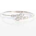Exquisite Teardrop Zirconia Kada Bracelet. - KORE JEWELS 