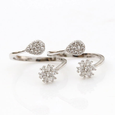Florid Drop Toe Ring - KORE JEWELS 