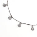 Flowery Drop CZ Anklet - KORE JEWELS 