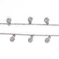 Flowery Drop CZ Anklet - KORE JEWELS 