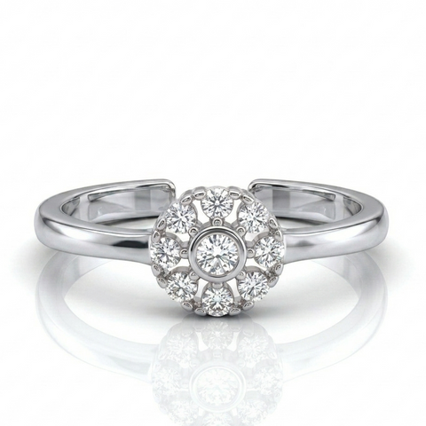 Charming Rose Cut Toe Ring
