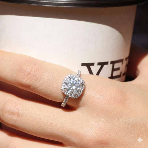 Alluring Squircle Solitaire Ring.