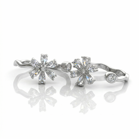 Tiny Floral Passion Toe Ring