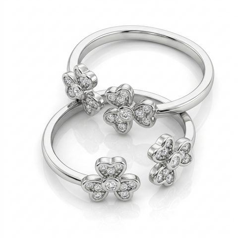 Exquisite Clover Toe Ring