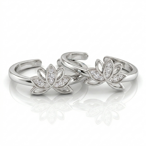 Ravishing Lotus Toe Ring