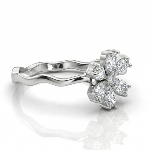 Tiny Floral Passion Toe Ring