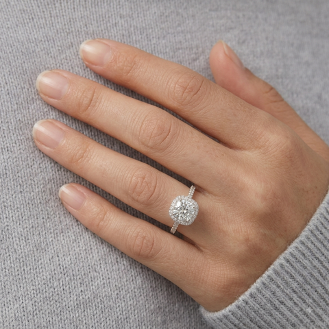Alluring Squircle Solitaire Ring.