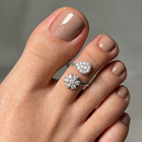 Florid Drop Toe Ring