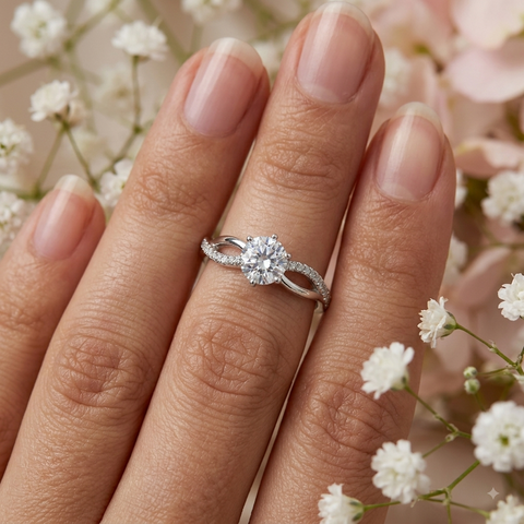 Infinite Floral Affection CZ Ring.