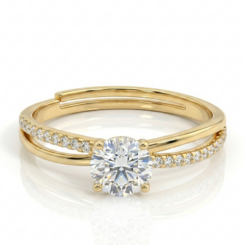 Enchanting Solitaire CZ Ring.