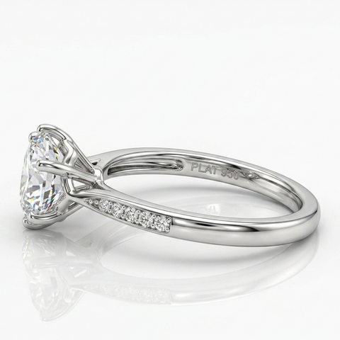 Single Solitaire Zirconia Ring.