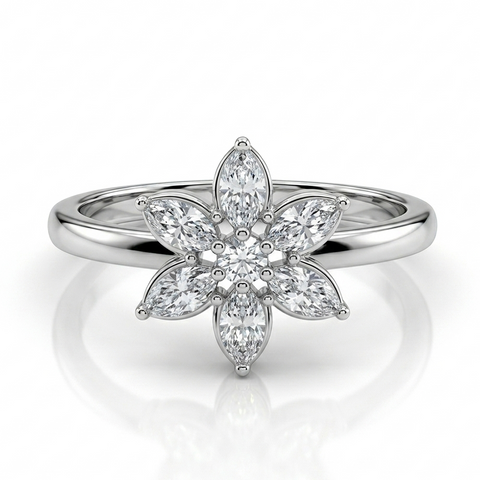 Pleasing Floral Toe Ring