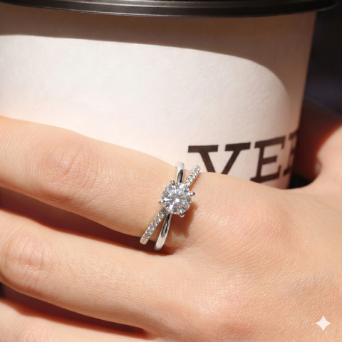 Seductive Solitaire CZ Ring.