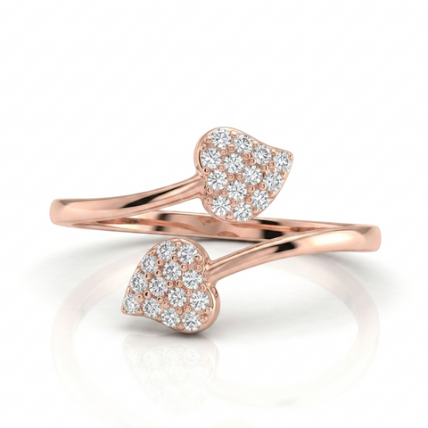 Touch Of Nature Rose Gold Toe Ring
