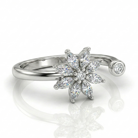 Blooming Petals Toe Ring