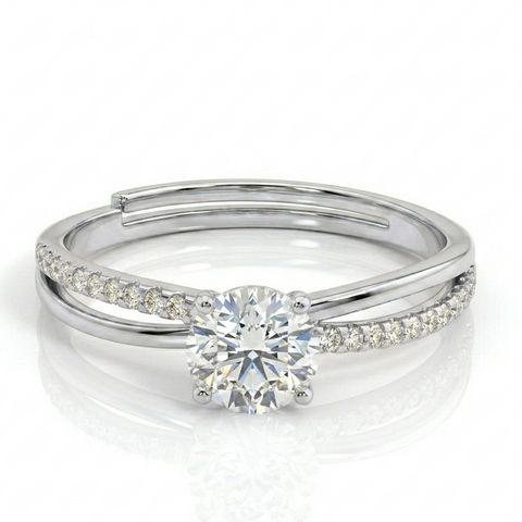 Seductive Solitaire CZ Ring.