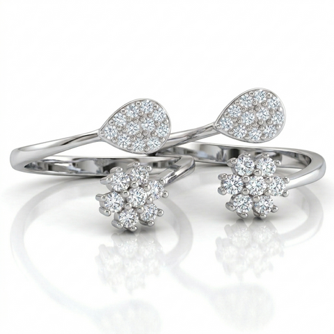 Florid Drop Toe Ring