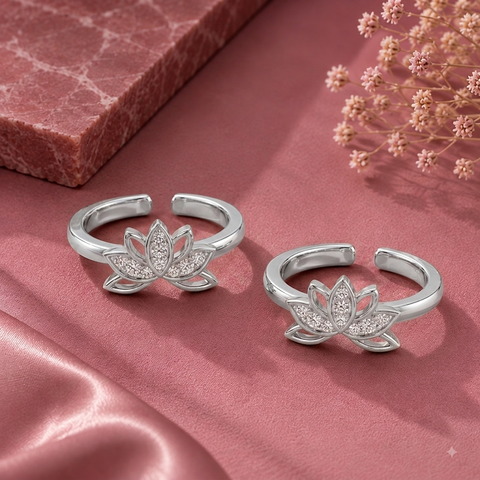 Ravishing Lotus Toe Ring