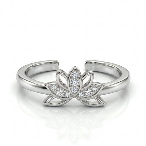 Ravishing Lotus Toe Ring