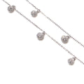 Gleaming Spherical Drop CZ Anklet - KORE JEWELS 