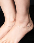 Glossy Snake Chain Anklet - KORE JEWELS 