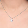 Halo Round Earrings & Pendant Set. - KORE JEWELS 