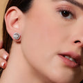 Halo Squircle Earrings & Necklace Set. - KORE JEWELS 
