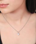 Heartful Solitaire Zirconia Necklace. - KORE JEWELS 