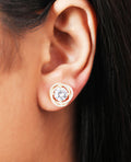 Helical Gem Gold Earrings - KORE JEWELS 