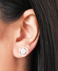 Helical Gem Gold Earrings - KORE JEWELS 