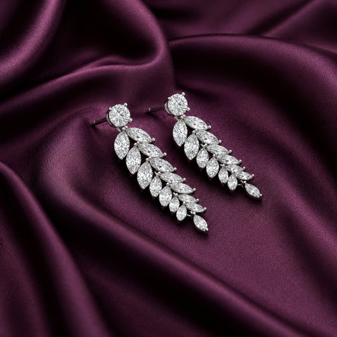 Glister Multi-Leaf Drop Earings