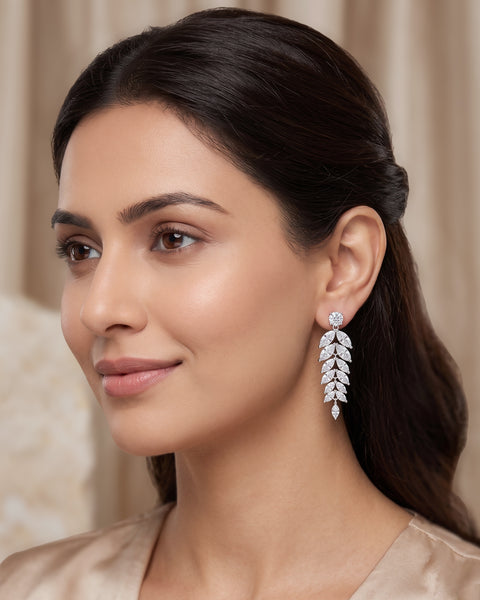 Glister Multi-Leaf Drop Earings