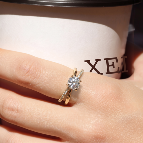 Enchanting Solitaire CZ Ring.