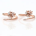 Leafy Affair Rose Gold Toe Ring - KORE JEWELS 