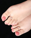Leafy Affair Rose Gold Toe Ring - KORE JEWELS 
