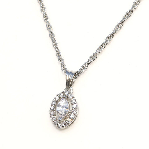 Leafy Romance CZ Necklace - KORE JEWELS 