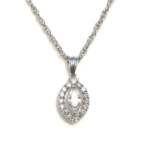 Leafy Romance CZ Necklace - KORE JEWELS 