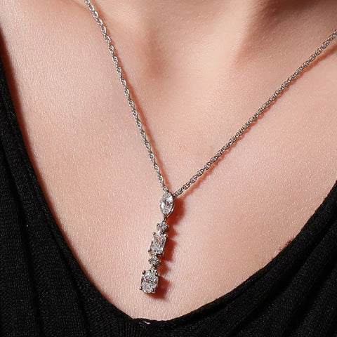 Linde Drop Design Necklace. - KORE JEWELS 