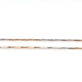 Luminous Snake Chain Dual Tone Anklet - KORE JEWELS 