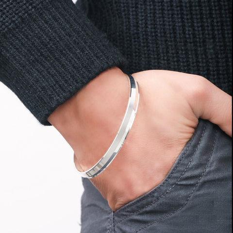 Men's Fancy 925 Kada. - KORE JEWELS 
