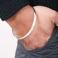 Men's Round 925 Kada. - KORE JEWELS 