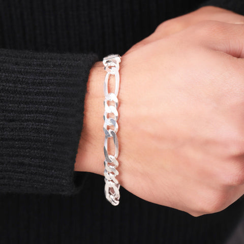 Men's Valiant Figaro Chain Bracelet. - KORE JEWELS 