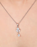 Multi Leaf Tear-Drop Necklace - KORE JEWELS 