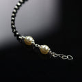 Pearl and Black Beads Bracelet - KORE JEWELS 
