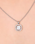 Pleasing Halo Squircle Necklace - KORE JEWELS 