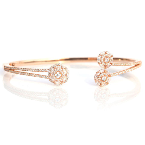 Radiant Floral Kada Bracelet. - KORE JEWELS 