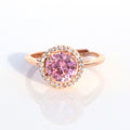 Radiant Rose Gold Solitaire Ring. - KORE JEWELS 